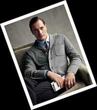 Banana Republic Mad Men shawl-collar cardigan